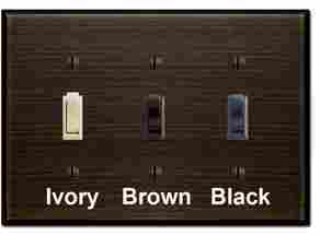 Oil Rubbed Bronze Light Switch Plates