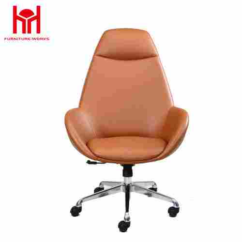 MIF Best Choice Executive PU Office Chair, Yellowish Brown