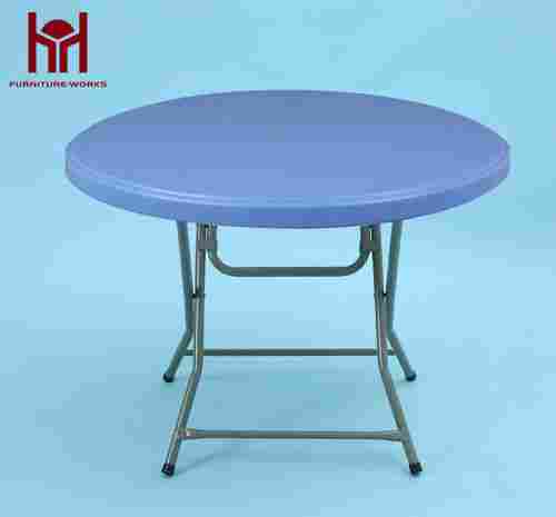 Blue Round folding table