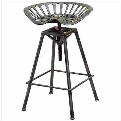 Bar Stool with Tractor Seat