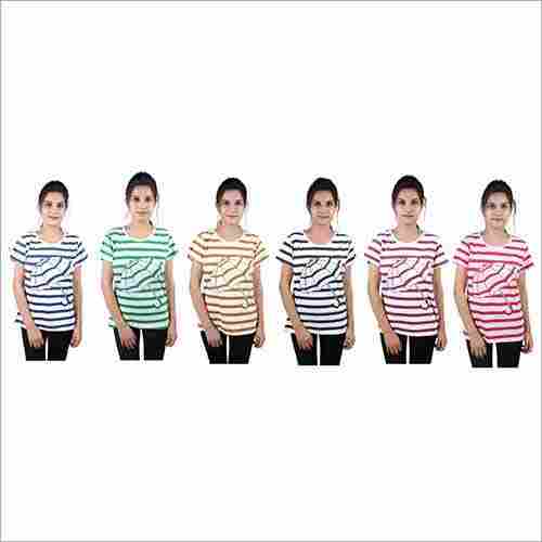Women Trifoi Stripes T-Shirt