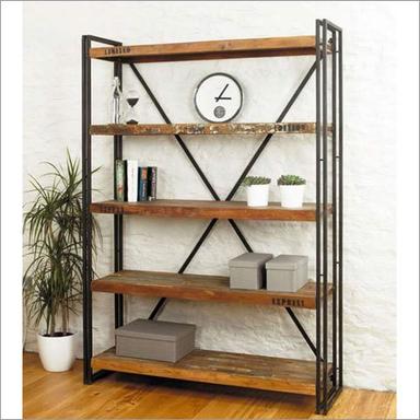 Wooden Iron Shelf
