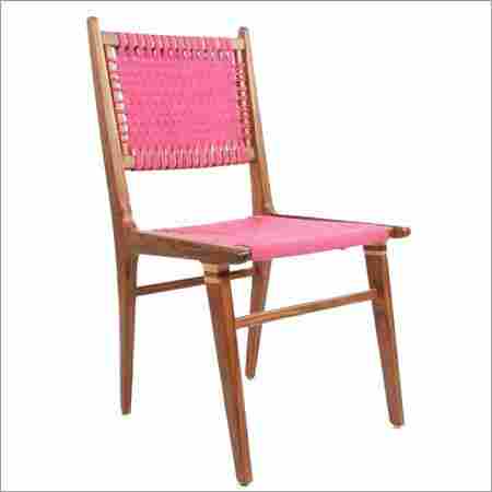 Wooden and Cotton Caining Chair