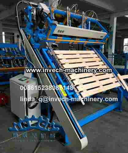 Semi-auto Wooden Pallet Nailing and Stacking Line