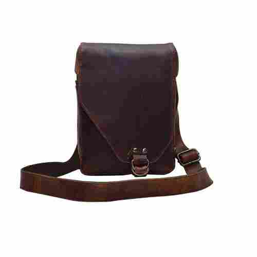 Leather Messenger Crossbody Bag