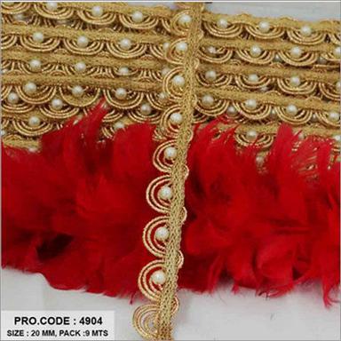 Golden Moti Lace Decoration Material: Beads