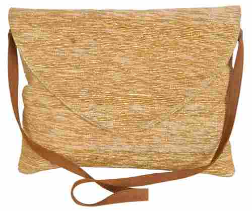 Gold Vintage Chindi Rag Rug Clutch Bag