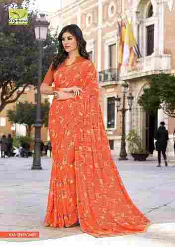 Traditional Georgette Saree