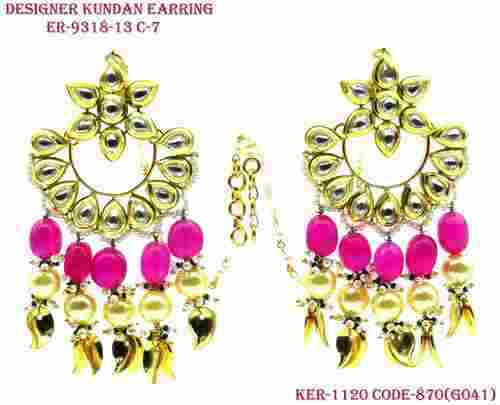 Ethnic & Delicate Designer Kundan Earring