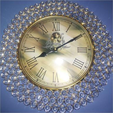 Golden Wrought Iron Wall Clock