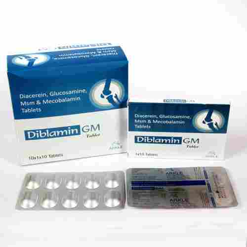 Diacrein With Glucosamine Sulphate & Mecobalamin Tablets