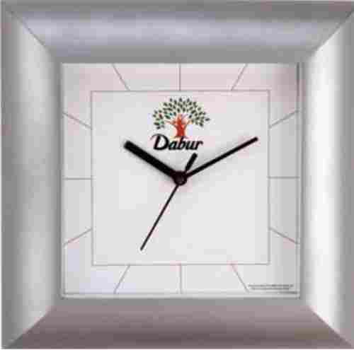 Dabur Silver Coated Wall Clock