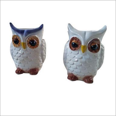 Owl Shaped Ceramic Planters