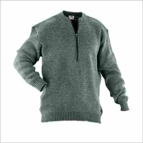 Grey Military Sweater