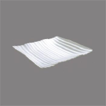 Smooth Glossy Square Platter 9.75" White