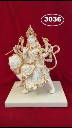 Gold Devi Ambe Ma Statue