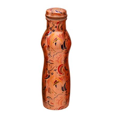 Multicolour Designer Print Copper Bottle