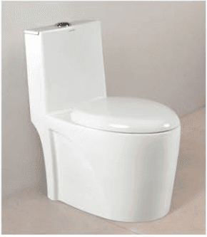 White One Piece Toilet Seat