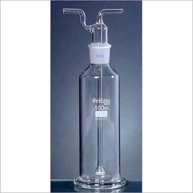 Glass Gas Washing Bottles, With Sintered Disc
