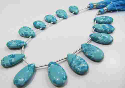 AAA Quality Blue Turquoise Smooth Plain Beads