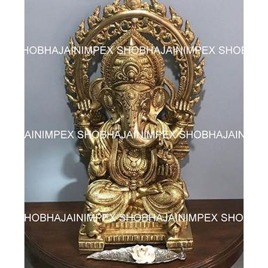 Golden Brass Ganesh Ji