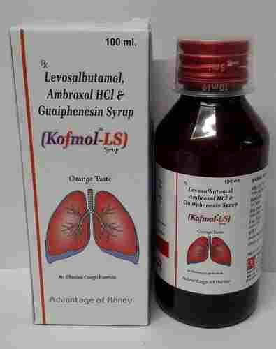 levosalbutamol 1mg, ambroxol 30mg & guaiphenesin 50 mg