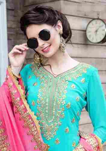 Georgette Plazzo  Salwar Suit