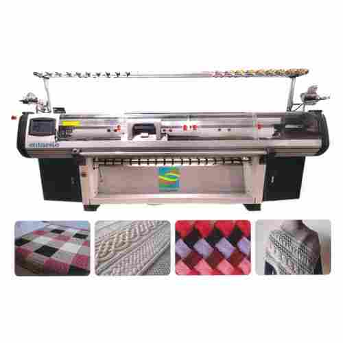 Fully Computerizer Single Carriage Double System & Three System Flat Knitting Machine