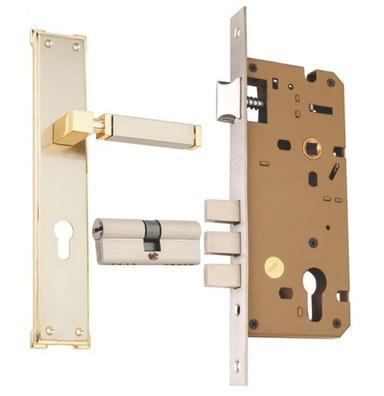 Brass Mortice Cylindrical Lock Set Application: Doors
