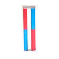 White And Red And Sky Blue Cylindrical Magnet