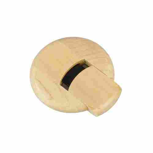 Round shape wood coin USB flash drive