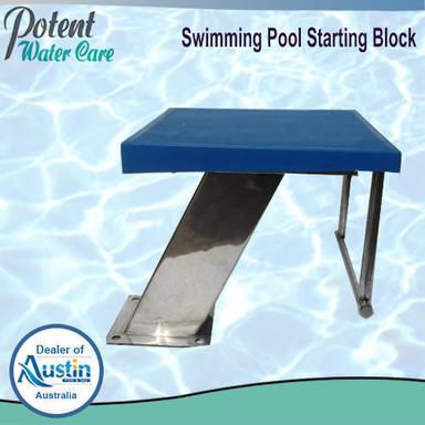 Blue Swimming Pool Starting Block