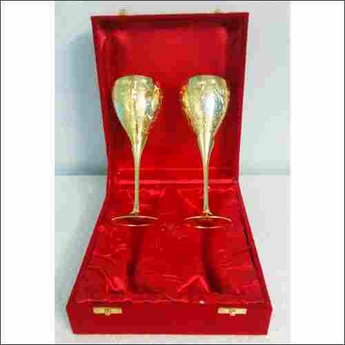 Gold Plated Wine Glass Set