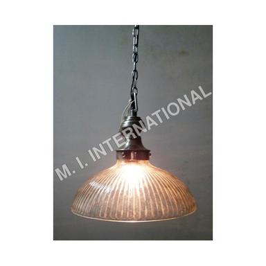 Glass Brass Hanging Lamp