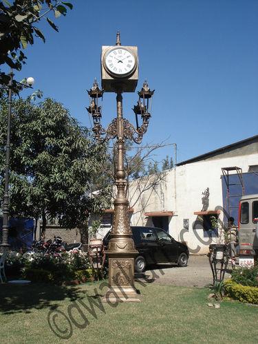Veronica Cast Iron Clock Post No Assembly Required
