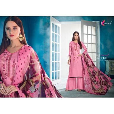 Multi Colours Cotton Embroidery Palazzo Suit