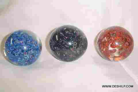 DECOR GLASS PAPER WEIGHTS