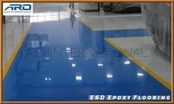 Green Antistatic Epoxy Flooring