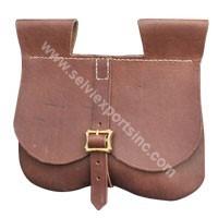 New Leather Brown Suede Pouch
