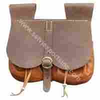 Medieval Renaissance Leather Brown Pouch