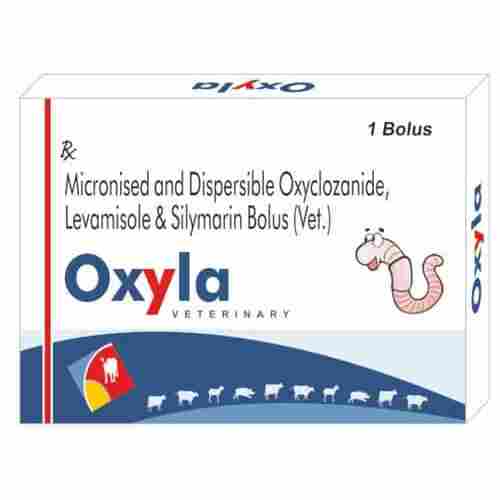 Oxyclozanide, Levamisole and Silymarin Bolus (Micronised & Dispersible )
