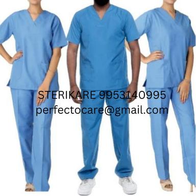 Sky Blue Surgical Scrub Suit