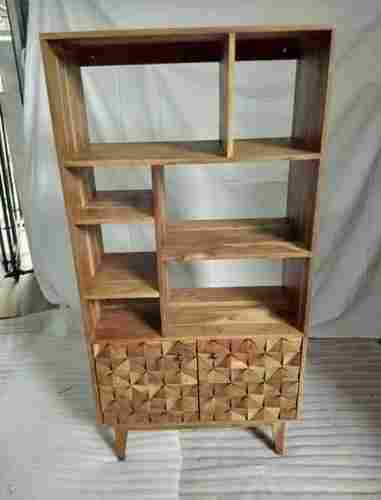 WOODEN SHELF WITH CABINET