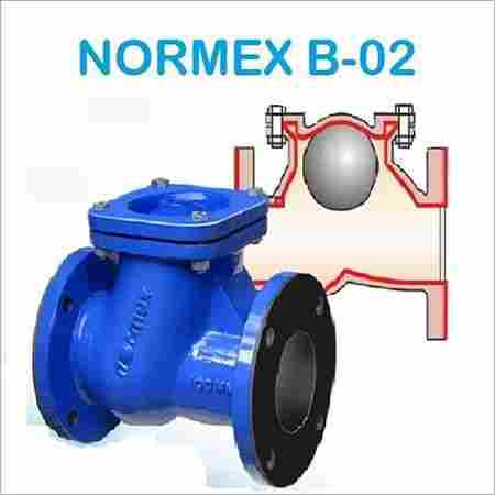 Normex Rubber Lined Check Valve b-02 Flanged