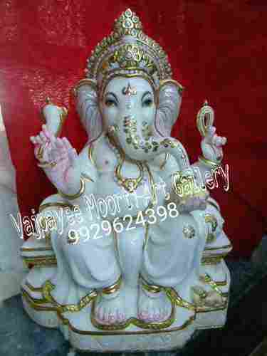 Lord Ganesh Marble Sculpture