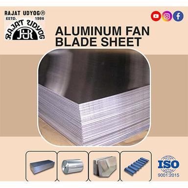 Silver Aluminium Fan Blade Sheet