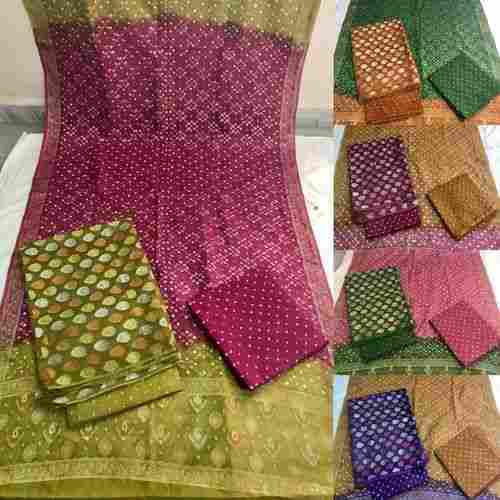 Unstitched Gadhwal Pure Silk Dress Material