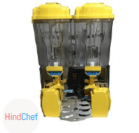 Yellow Juice Dispenser, Double Tank