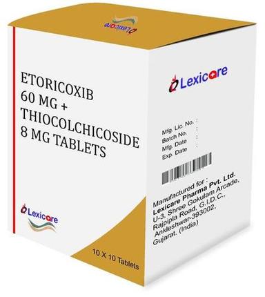 Etoricoxib 60mg and Thiocolchicoside 8mg Tablets