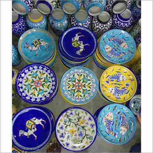 Blue Pottery Wall Plate